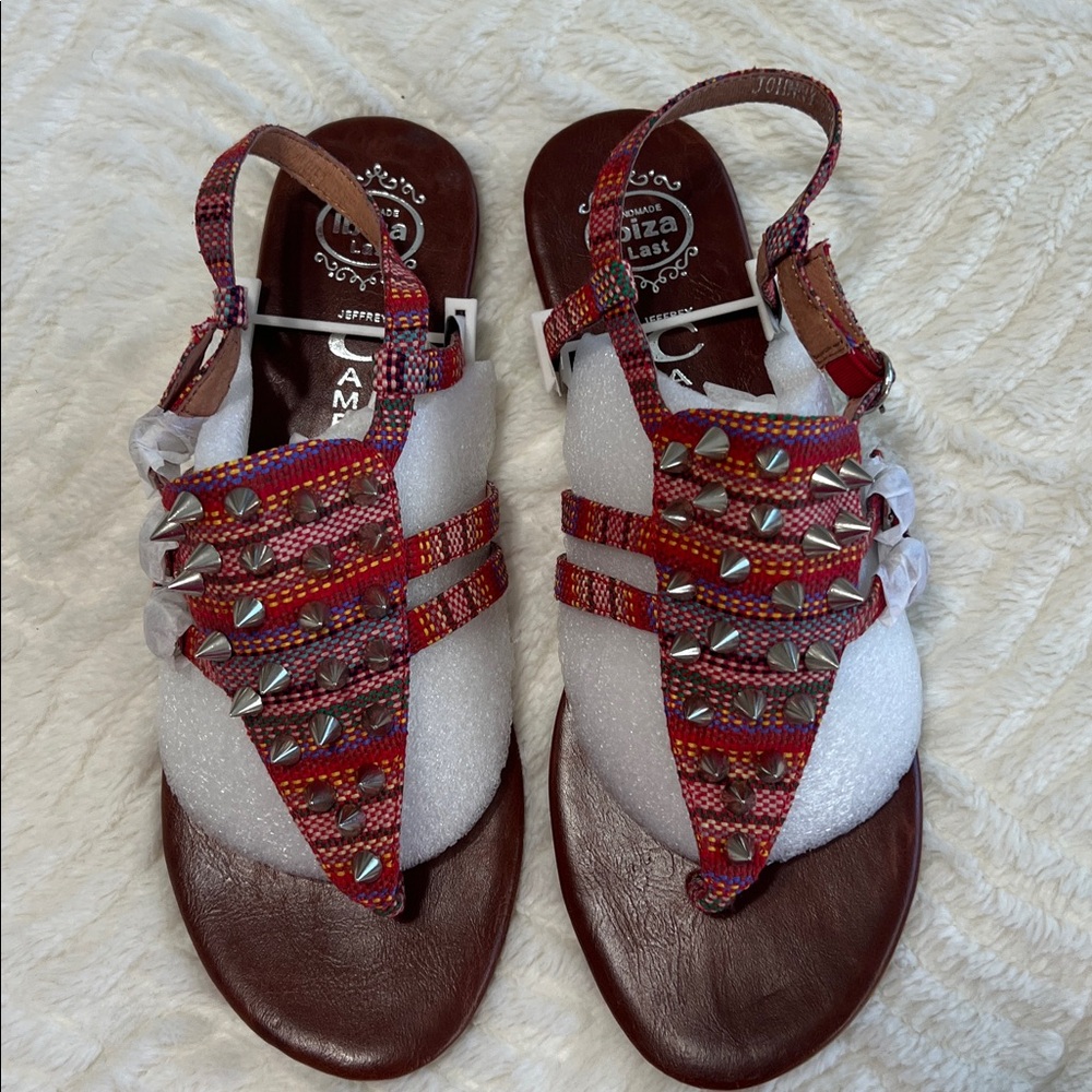 Jeffrey Campbell Johnny V Spike Sandals Studded Tribal Boho Size 8 NWT - Picture 3 of 11